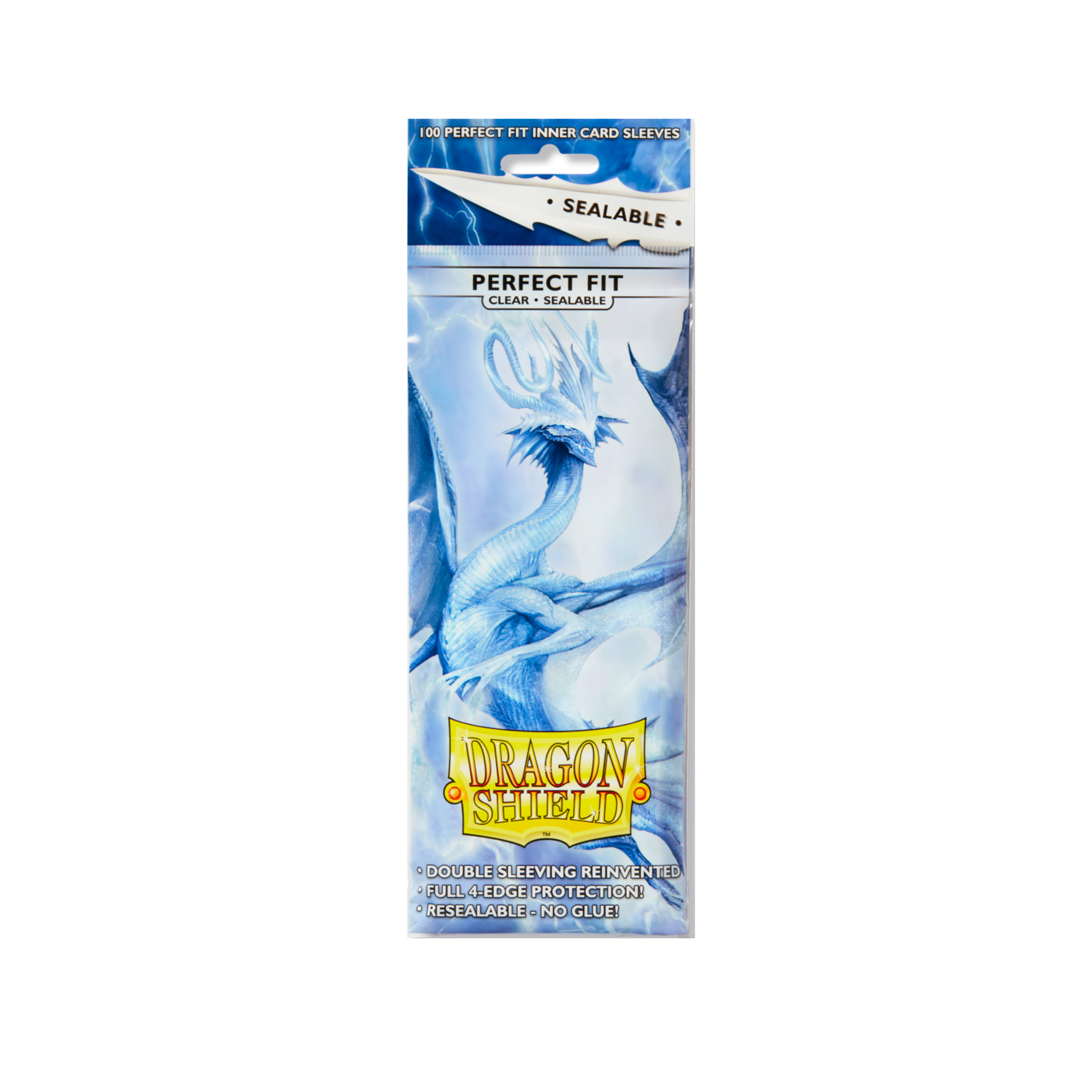 Dragon Shield - Standard Perfect Fit Sleeves : Clear [Sealable] (100 Sleeves)