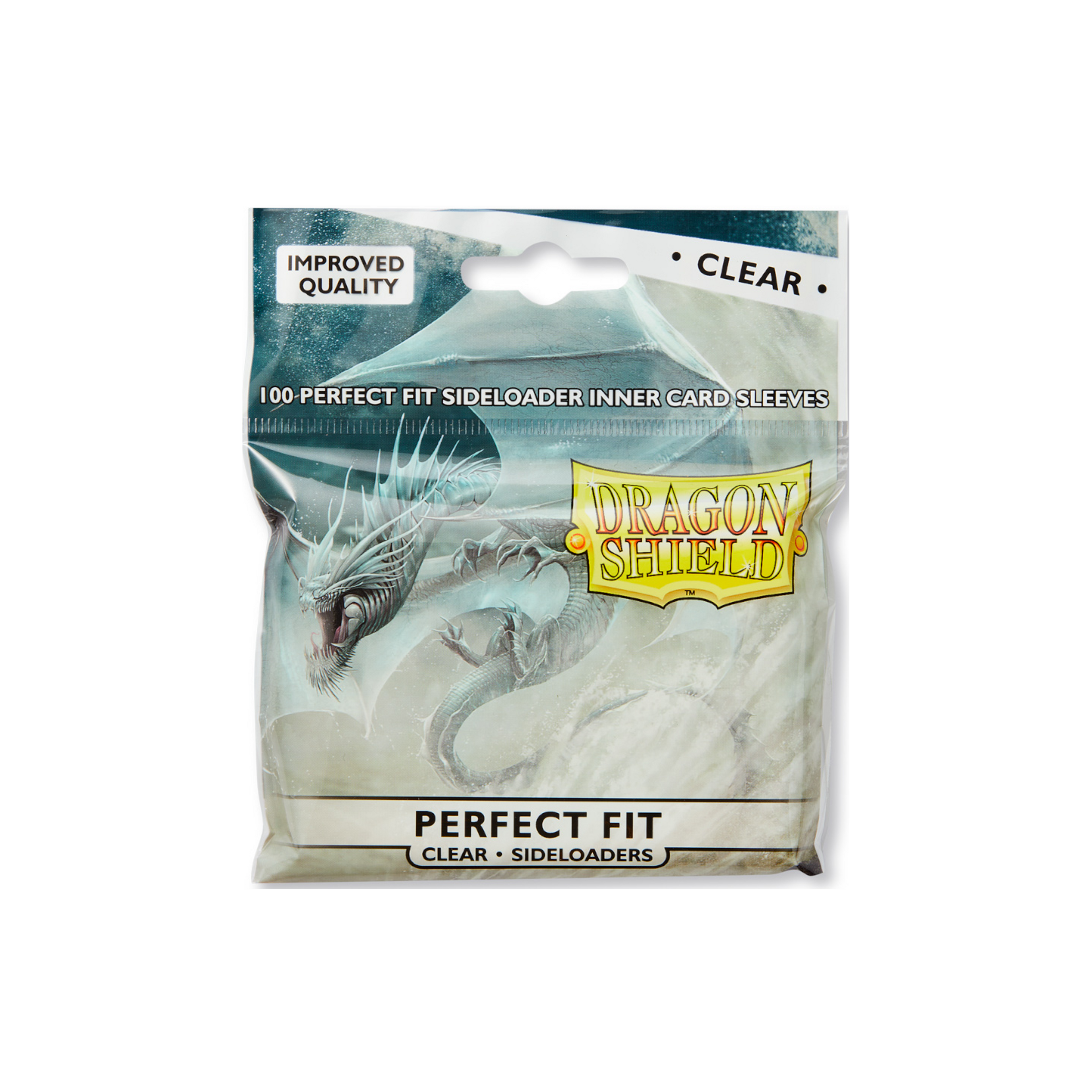 Dragon Shield - Standard Perfect Fit Sleeves : Clear [Sideloaders] (100 Sleeves)