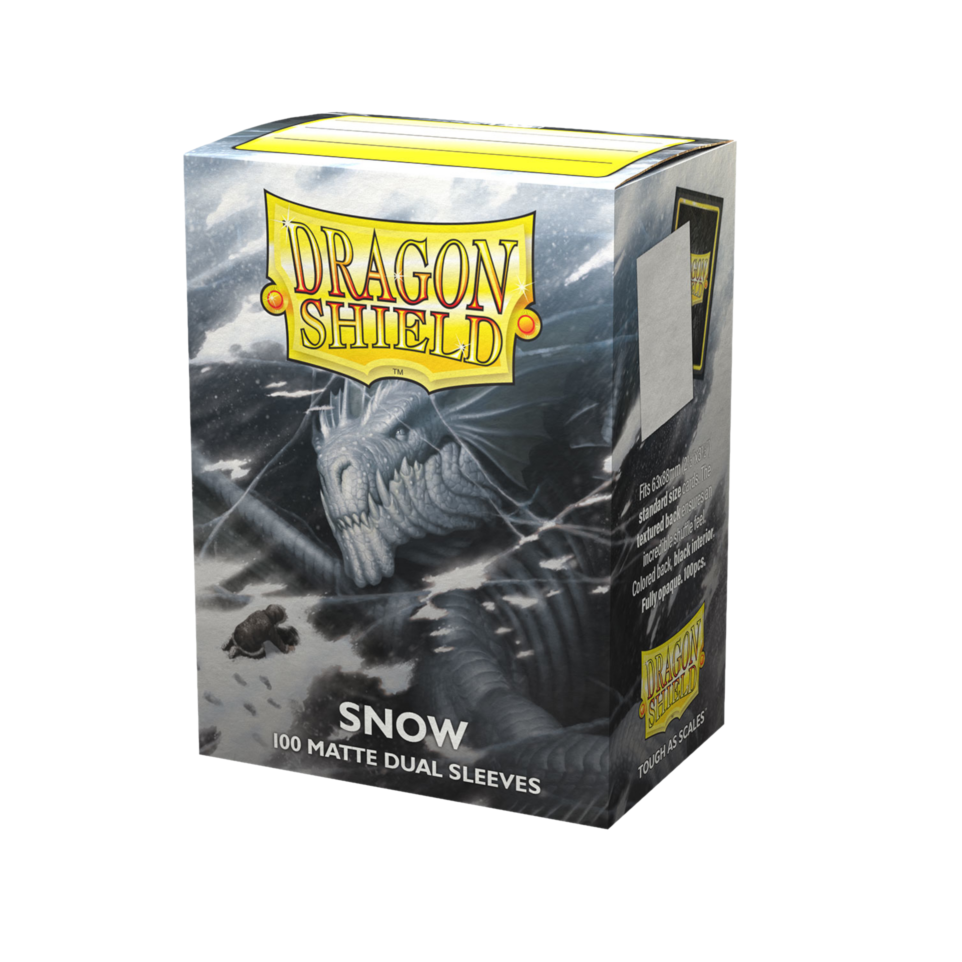 Dragon Shield - Standard Dual Sleeves : Snow [Matte] (100 Sleeves)