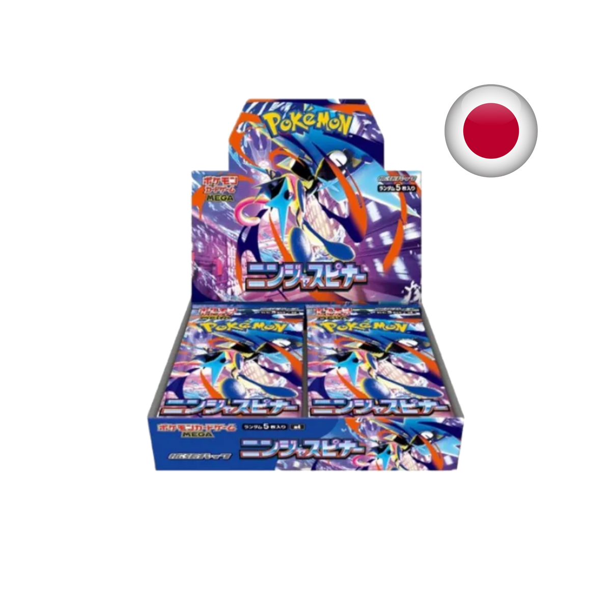 Pokémon – Display Ninja Spinner M4 (30 Boosters) – JP – Scellée (Shrink)