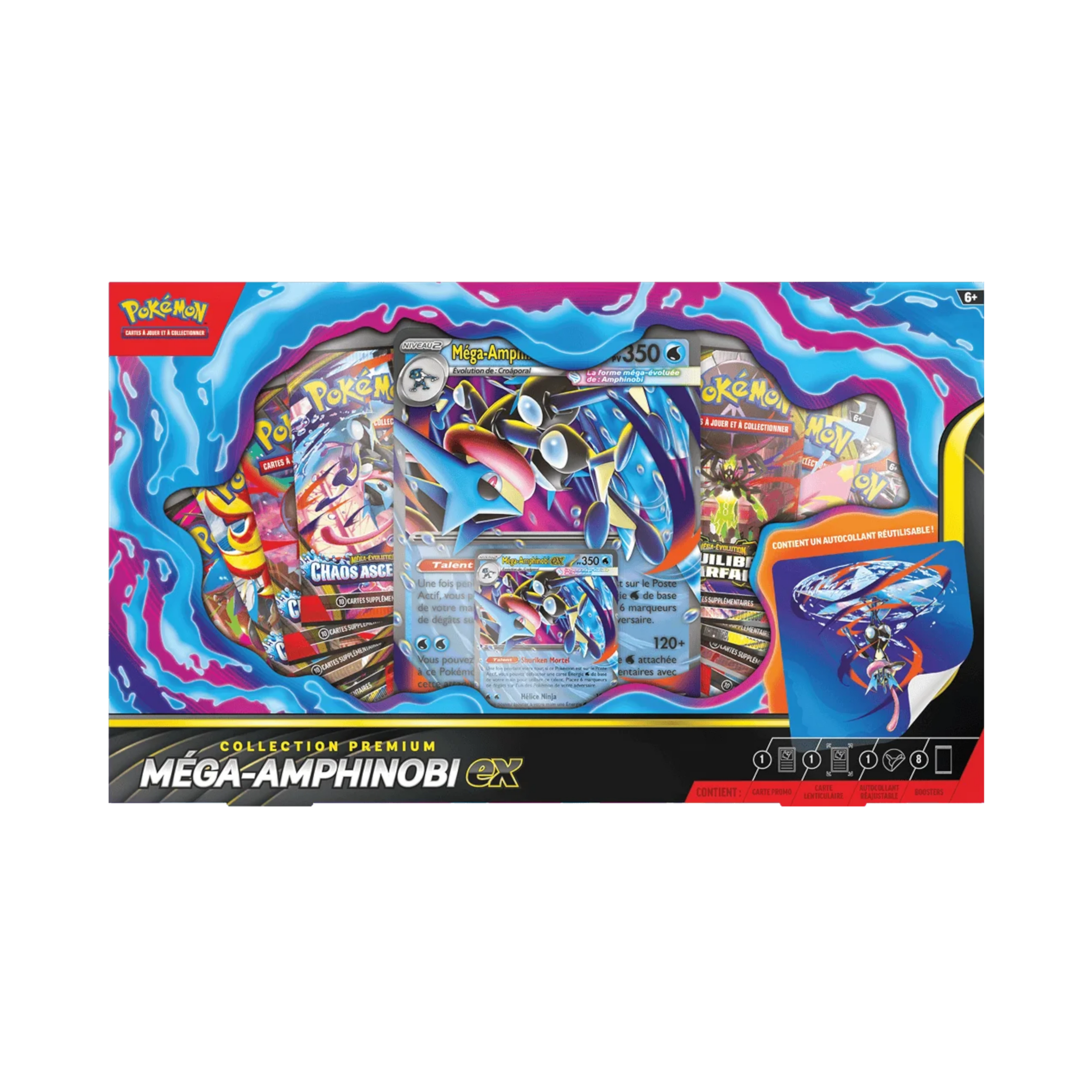 Pokémon - Chaos Ascendant (ME04) - Coffret Méga-Amphinobi Ex - FR