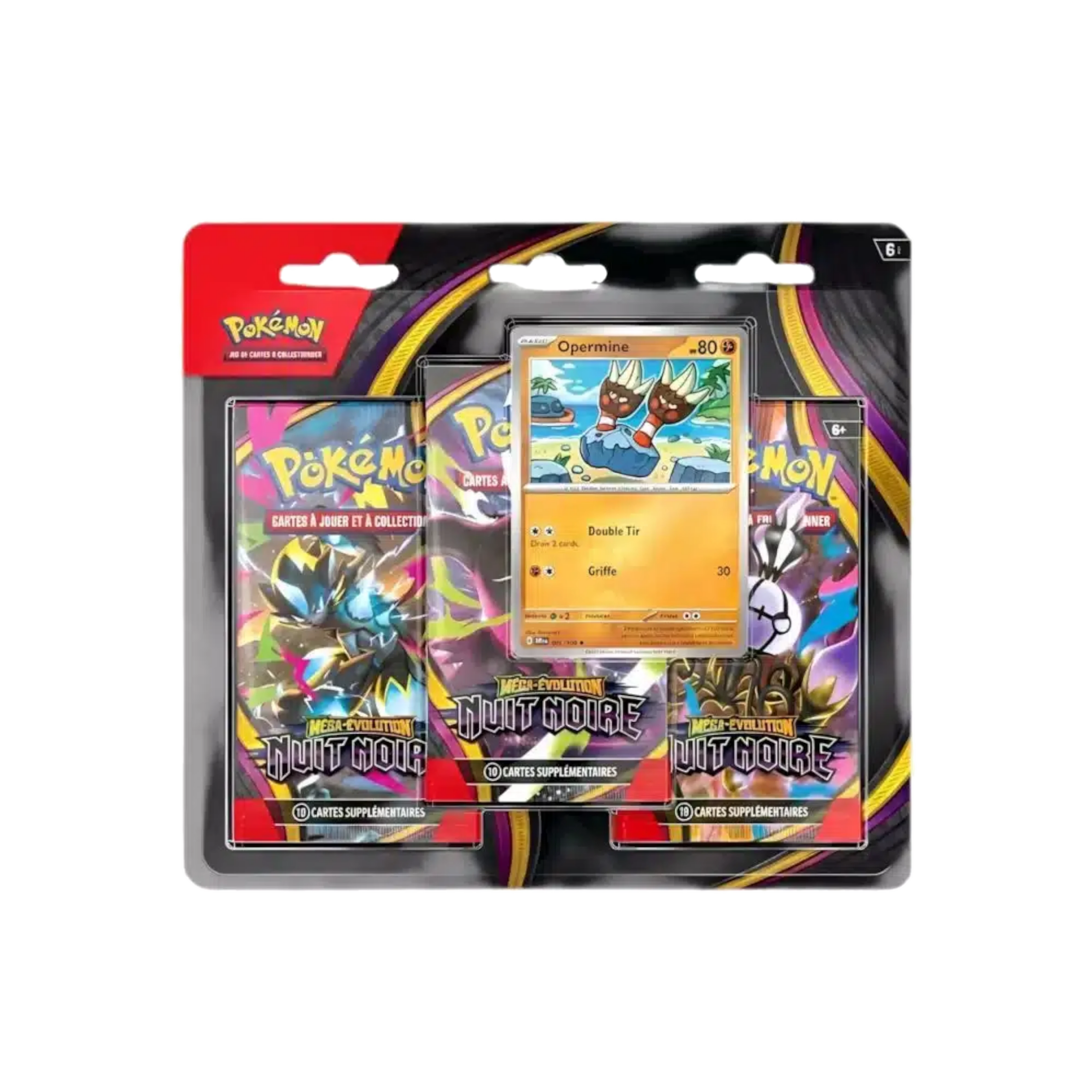 Pokémon - Nuit Noire (ME05) - Tripack Opermine - FR